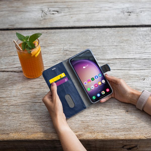 Fixed Samsung Galaxy A55 Kotelo Opus Book Sininen