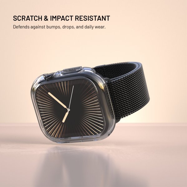 Kiinteä Apple Watch 42mm (Series 10) PURE Kuori integroidulla näytönsuojalla