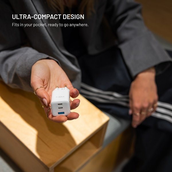 Fixed Laturi Mini PD 65W GaN USB-A & USB-C