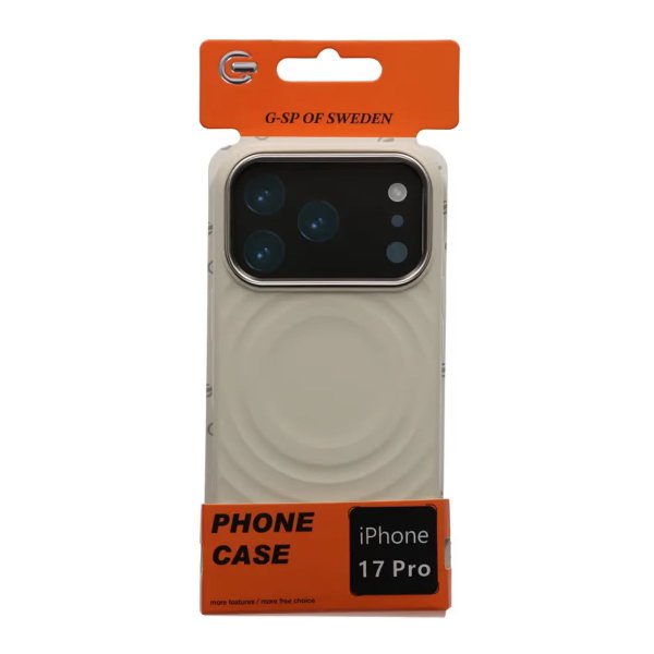 iPhone 17 Pro Silikonikuori MagSafella, beige