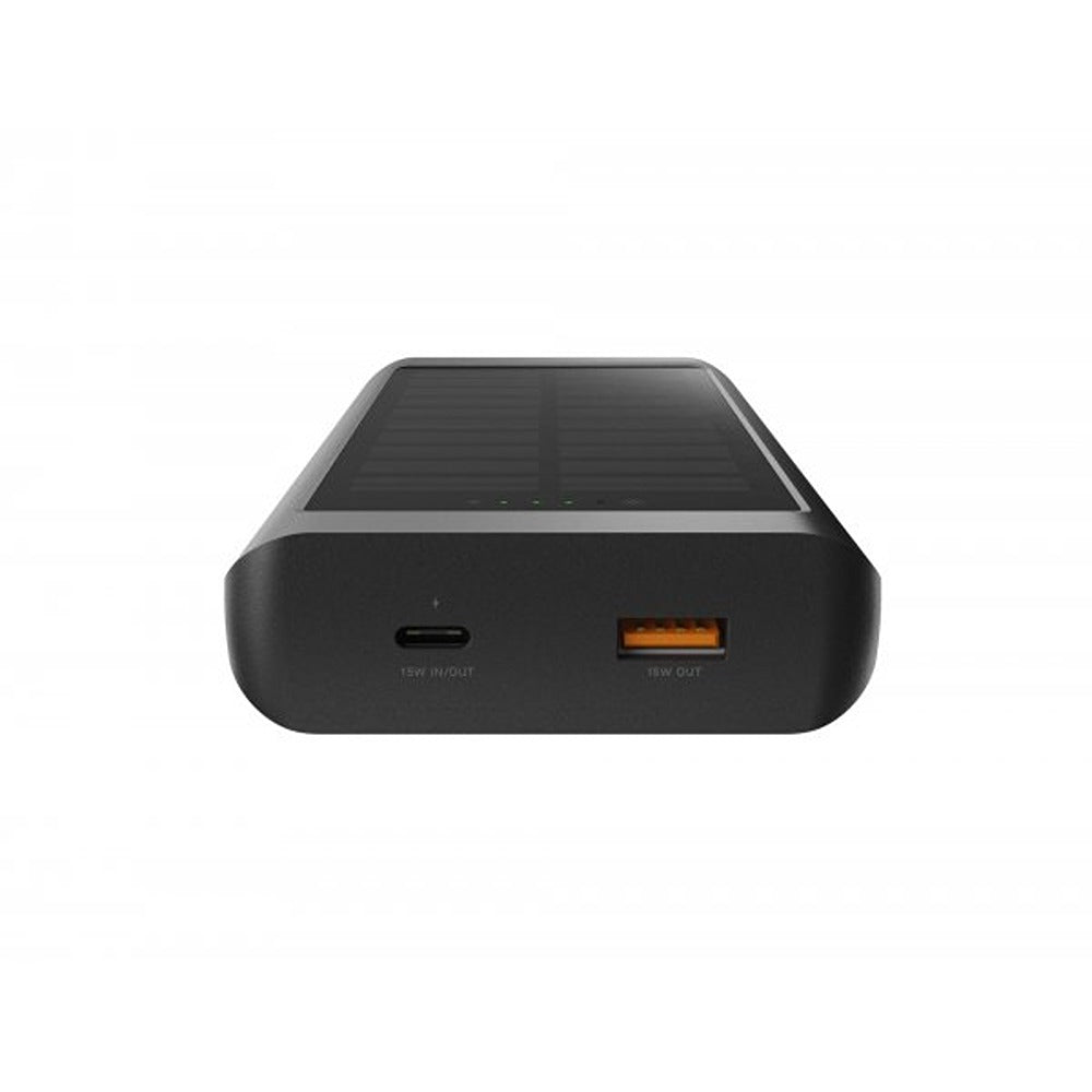Xtorm Powerbank aurinkopaneelilla ja taskulampulla Go2 10 000 mAh 15W, musta
