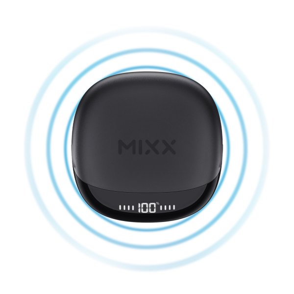 Mixx Langattomat StreamBuds Hybrid Charge 2 -kuulokkeet, musta