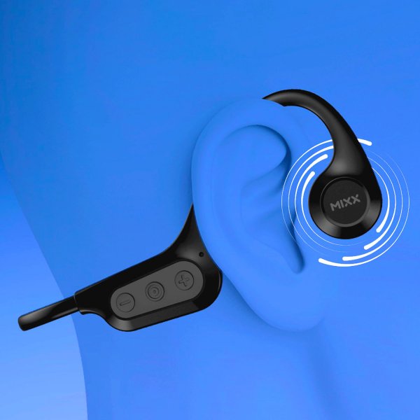 Mixx langattomat Resonate Bone Conduction -luujohtokuulokkeet, musta