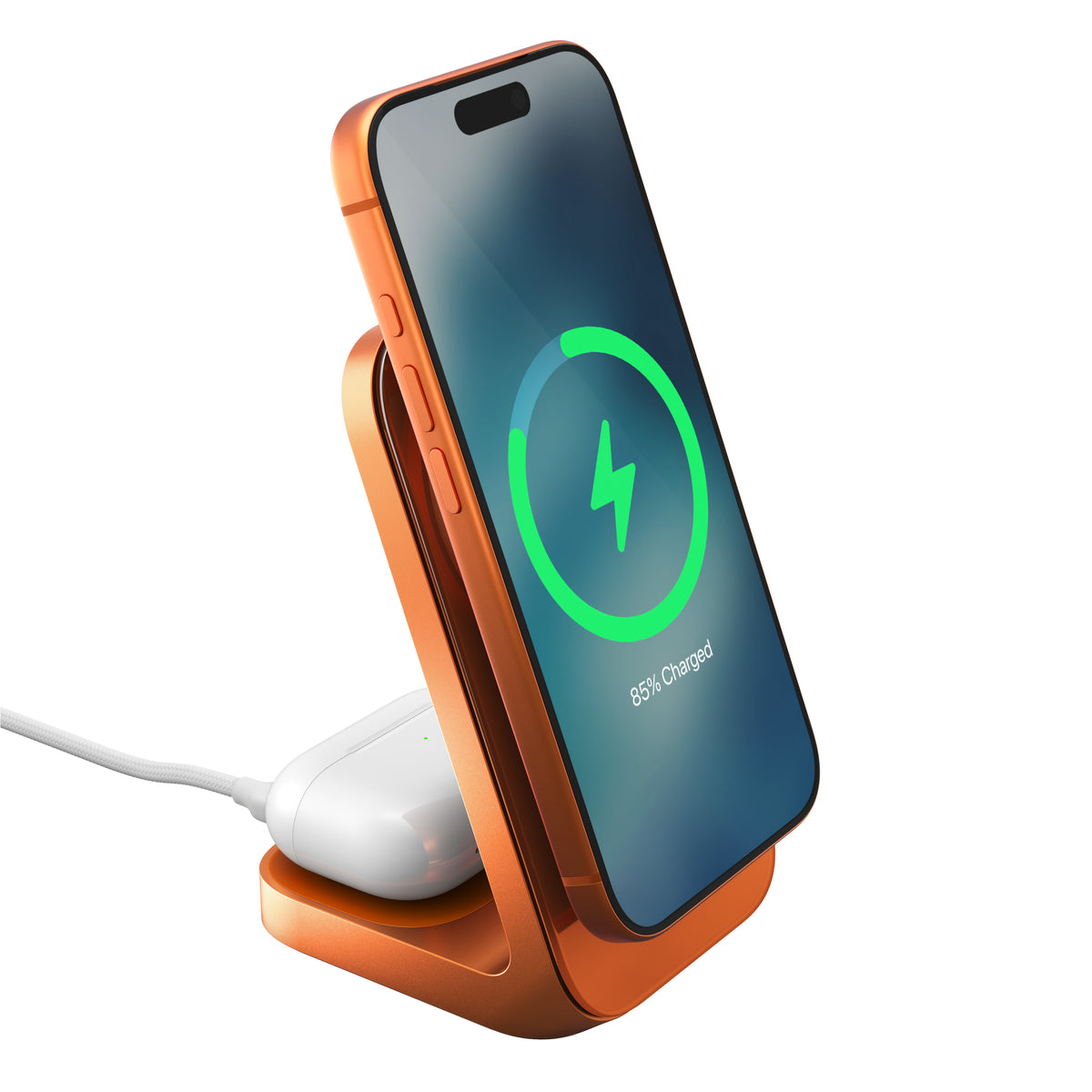 Nomad Stand One MagSafe Latausasema Stellar Oranssi