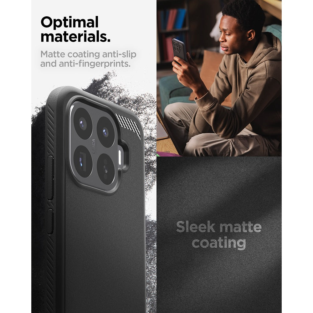 Spigen Xiaomi 17T Kuori Rugged Armor Matte Musta