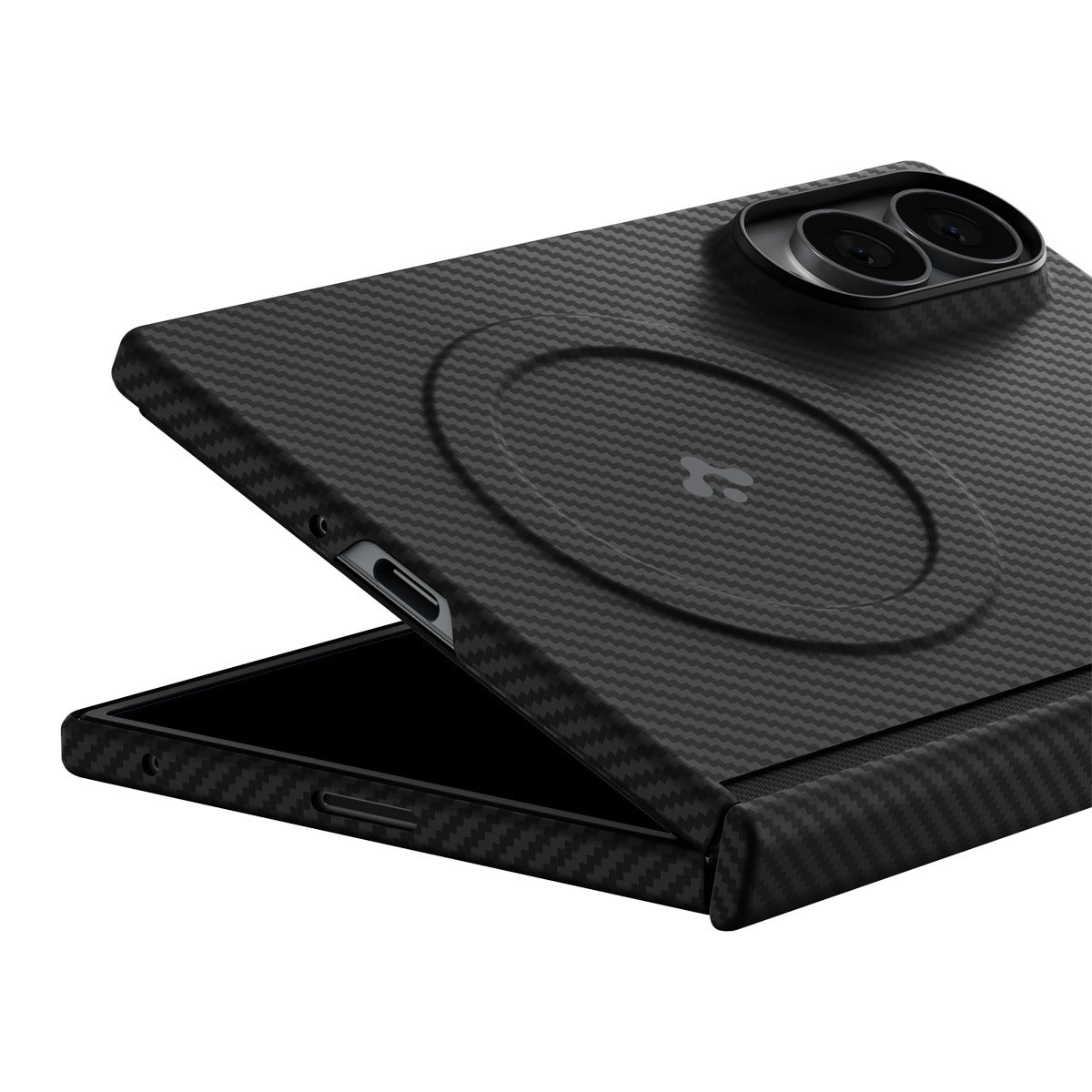 Spigen Samsung Galaxy Z Fold 8 Kuori Air Skin Aramid MagFit Musta