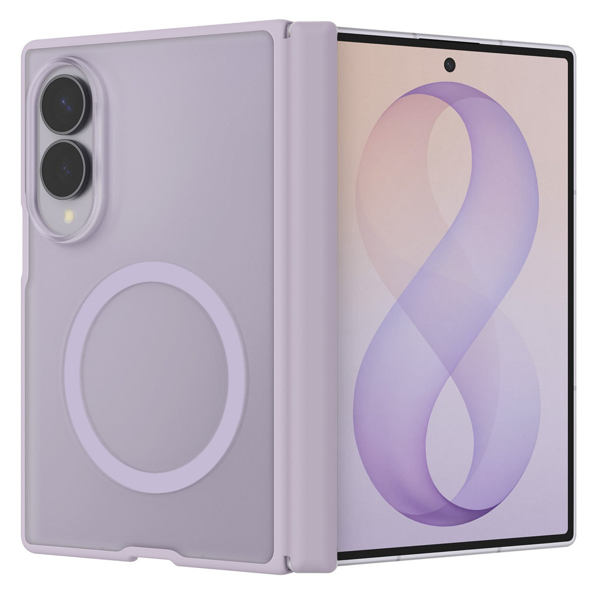 Spigen Samsung Galaxy Z Fold 8 Kuori Air Skin Zero MagFit Frost Lavender