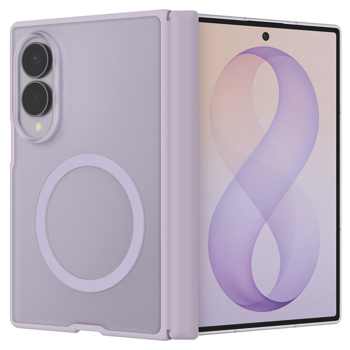 Spigen Samsung Galaxy Z Fold 8 Kuori Air Skin Zero MagFit Frost Lavender