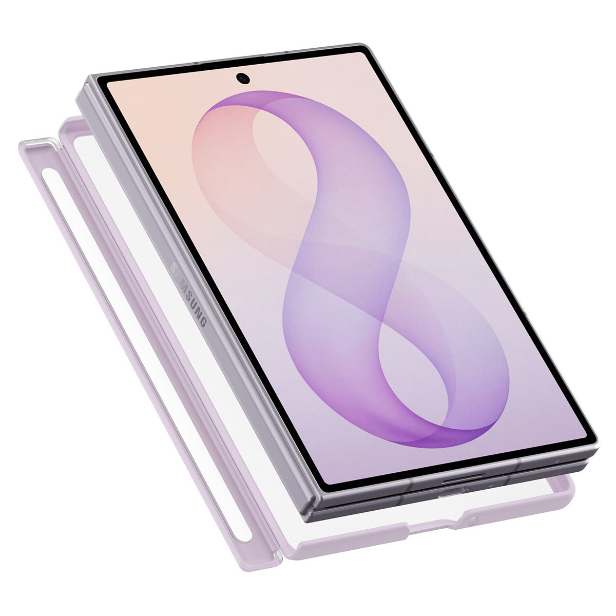 Spigen Samsung Galaxy Z Fold 8 Kuori Air Skin Zero MagFit Frost Lavender