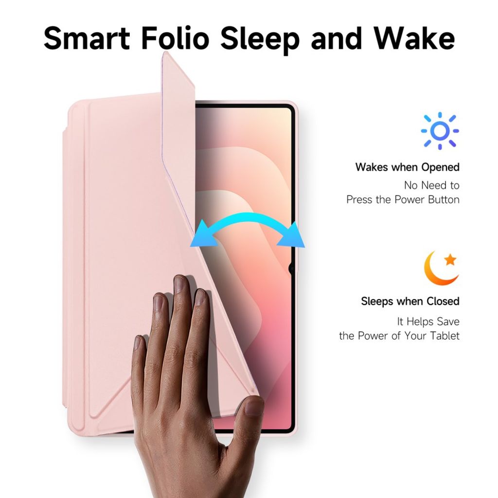 Dux Ducis Samsung Galaxy Tab S11 Ultra/S12 Ultra Kotelo Magi Series Vaaleanpunainen