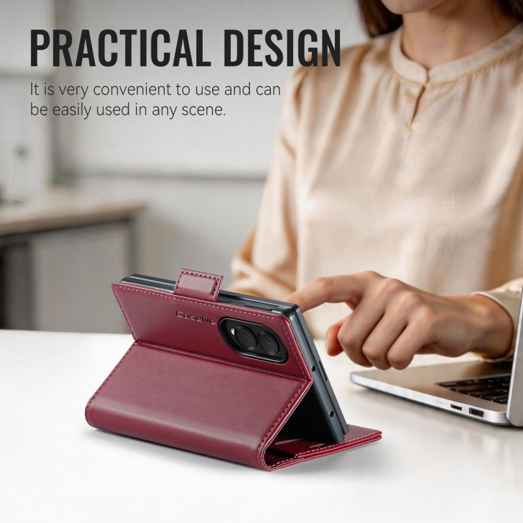 CaseMe Samsung Galaxy Z Fold 8 Kotelo 023 Series Punainen