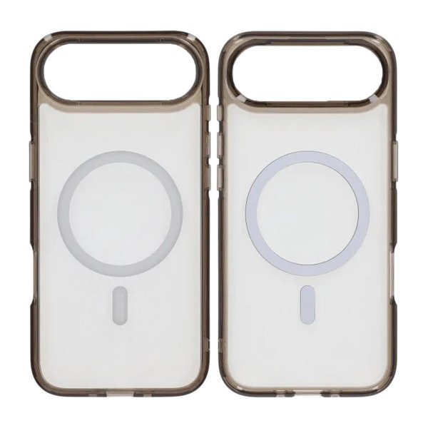 iPhone Air Kuori TPU MagSafe Musta Läpinäkyvä