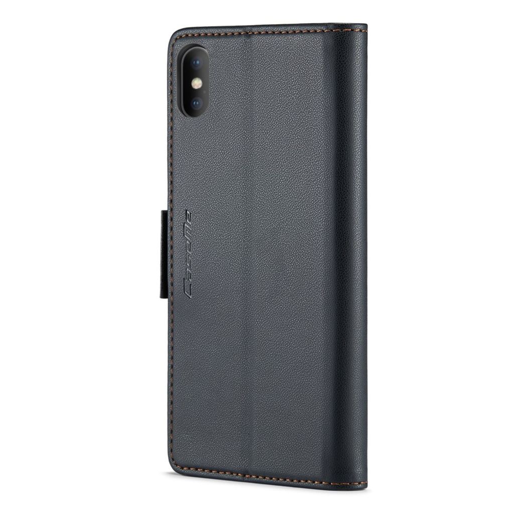 CaseMe iPhone Xs Max Kotelo 023 Series Musta