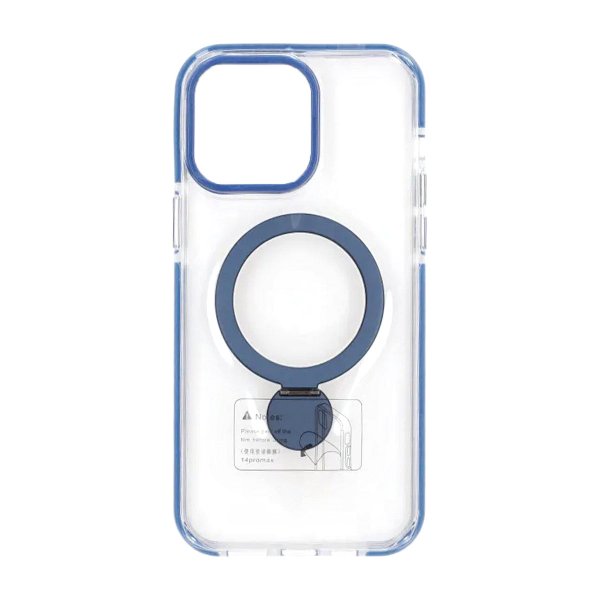 iPhone 15 Pro Max Kuori Rengasjalusta MagSafe Sininen