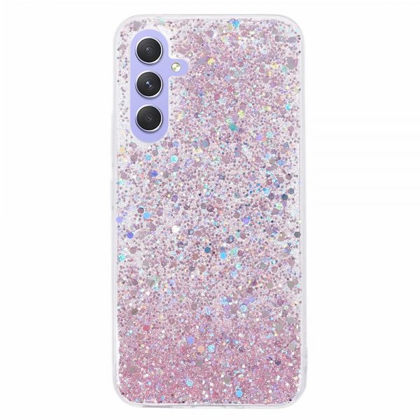 Nordic Covers Samsung Galaxy A15 Kuori Sparkle Series Blossom Pink