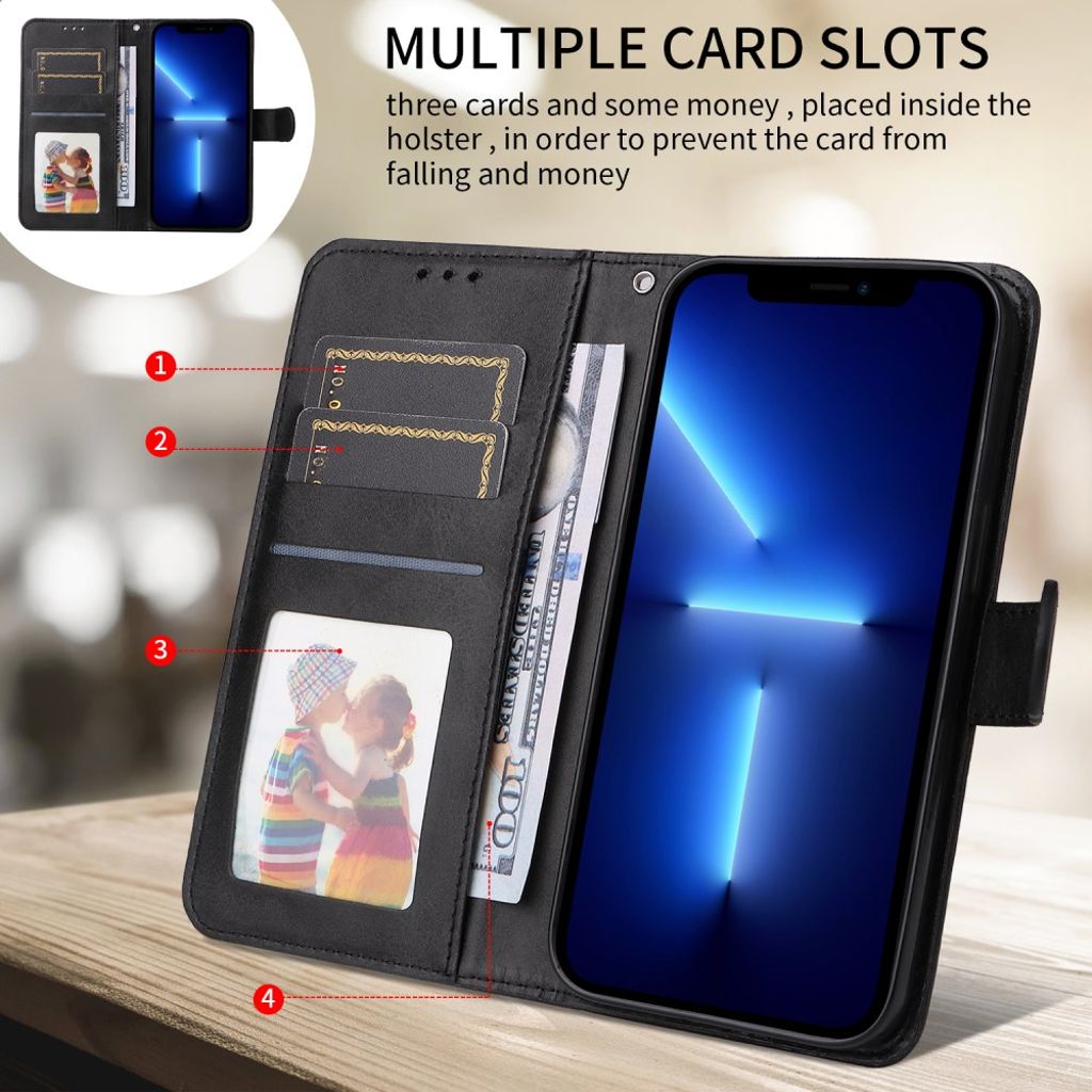Xiaomi 17 Ultra Kotelo Korttitaskulla Musta