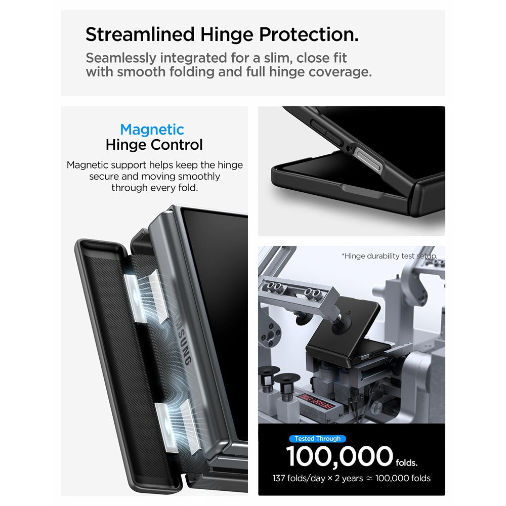 Spigen Samsung Galaxy Z Flip 8 Kuori Air Fit Pro MagFit Musta