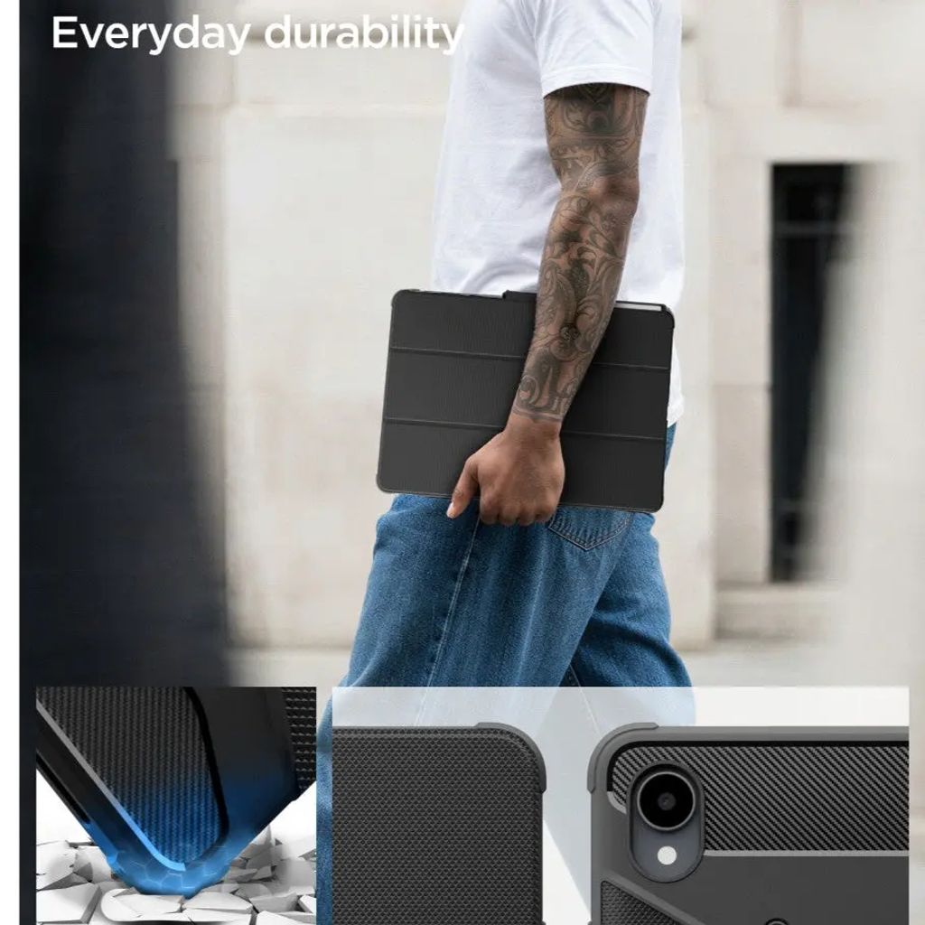 Spigen Samsung Galaxy Tab S12 Plus Kotelo Rugged Armor Pro Musta