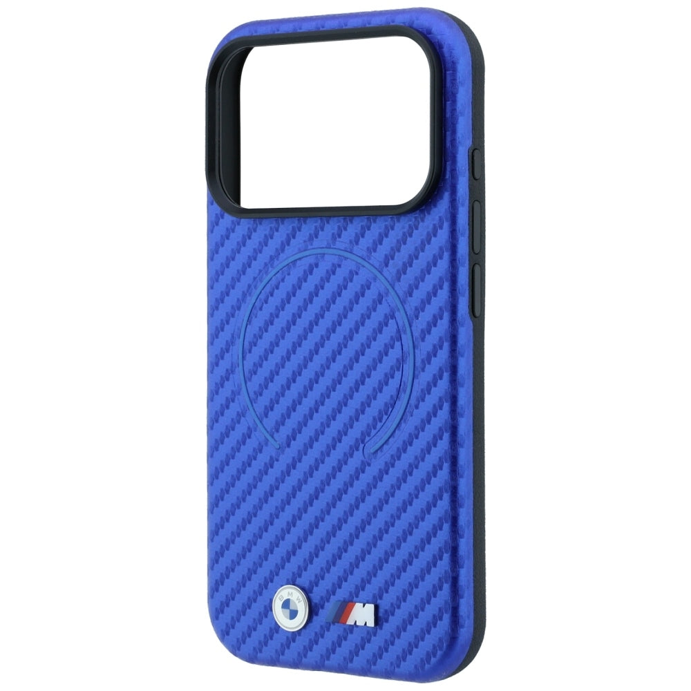 BMW iPhone 17 Pro/iPhone 18 Pro Kuori M Carbon Printed Ring Sininen