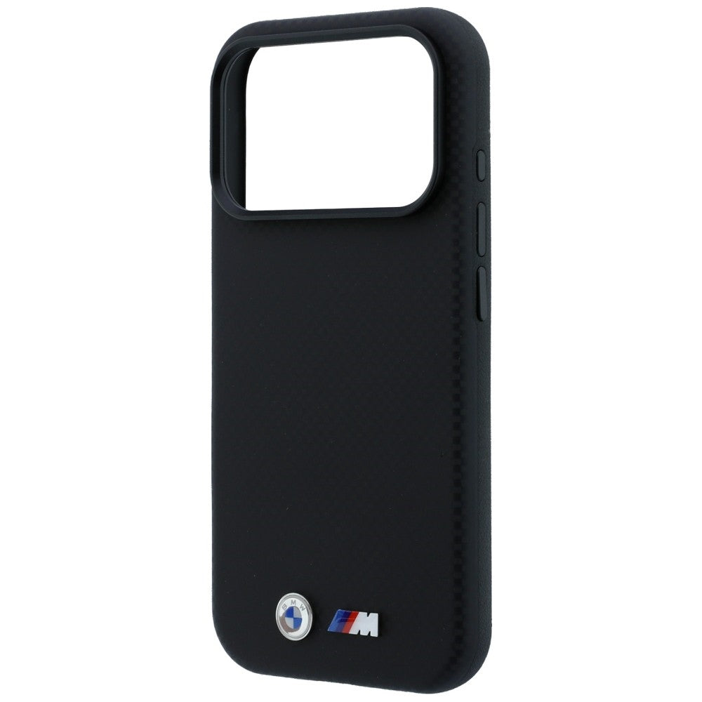 BMW iPhone 17 Pro/iPhone 18 Pro Kuori M Quadrille Kevlar Metallilogo Musta