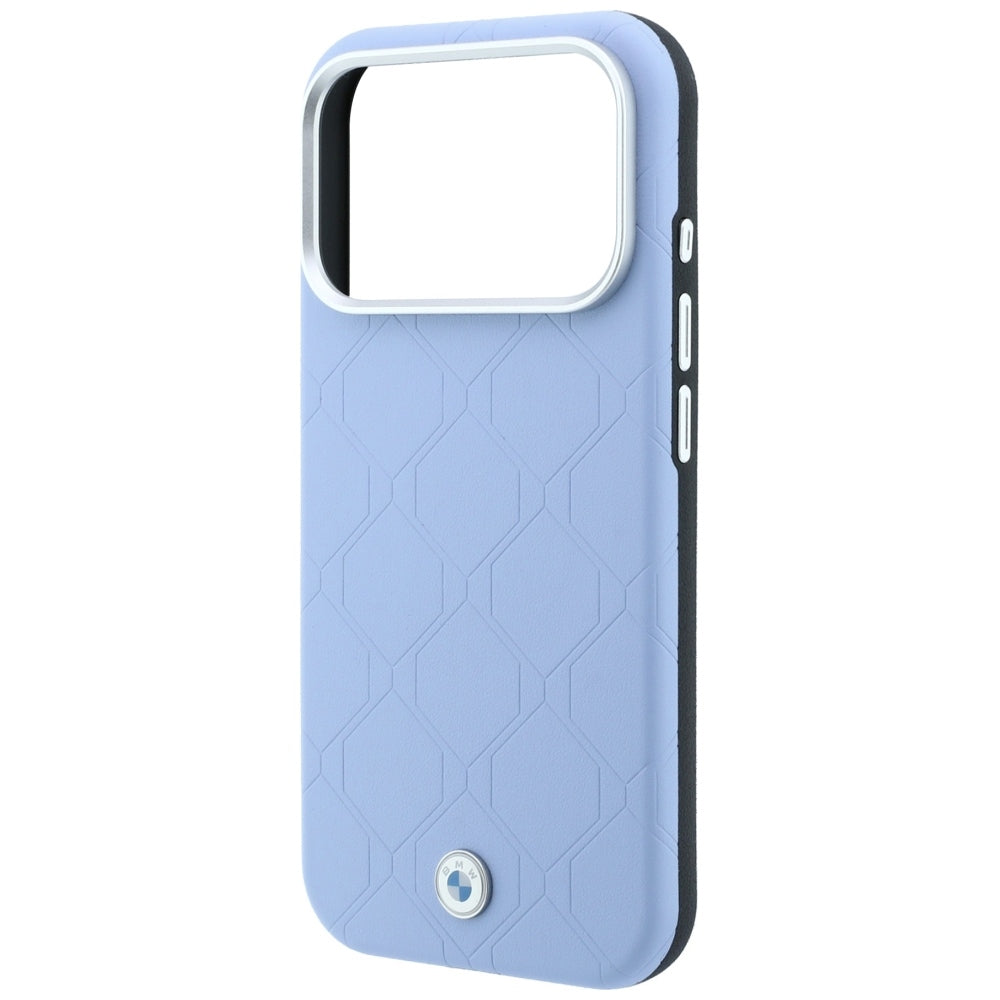 BMW iPhone 17 Pro/iPhone 18 Pro Kuori Debossed tikattu Sininen