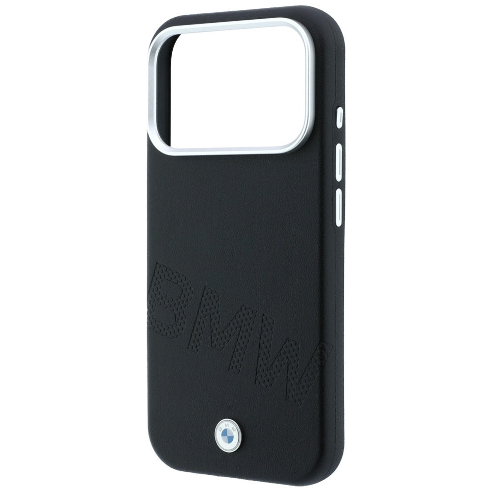 BMW iPhone 17 Pro/iPhone 18 Pro Kuori Inclined Deboss Musta