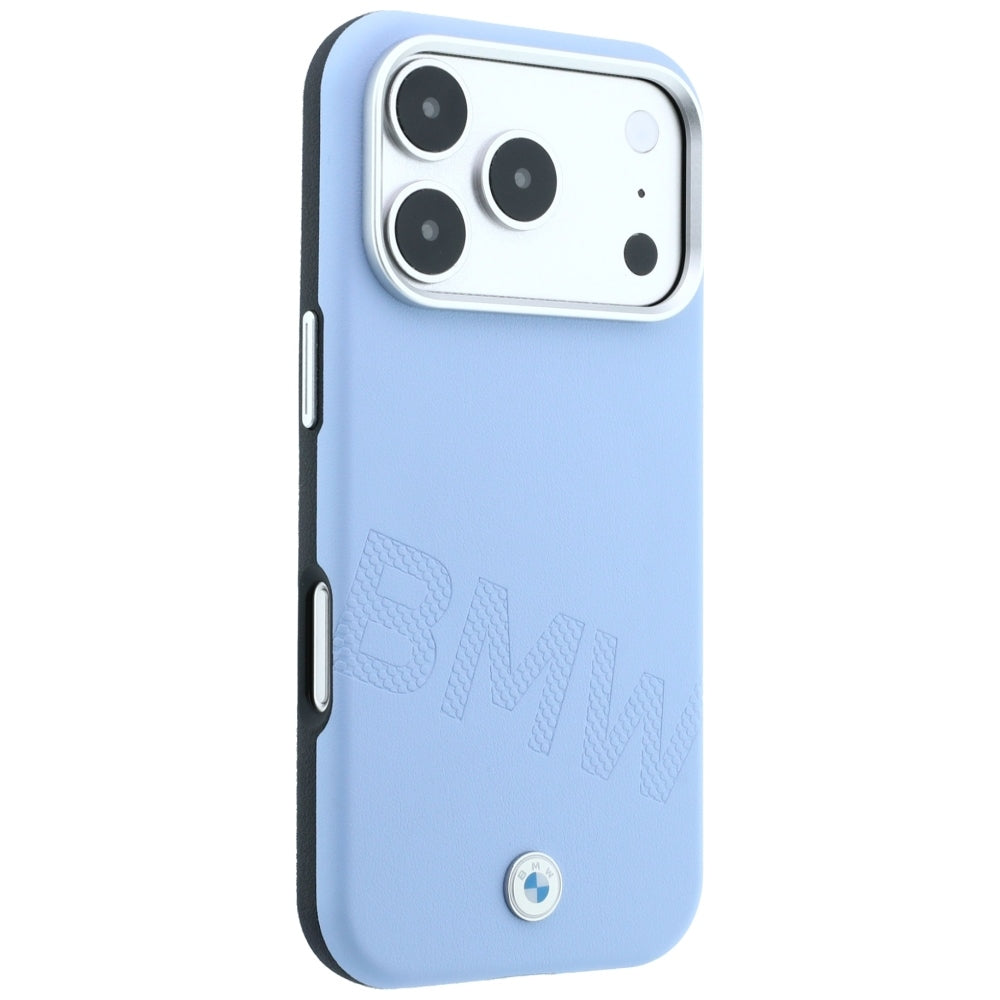 BMW iPhone 17 Pro/iPhone 18 Pro Kuori Inclined Deboss Sininen