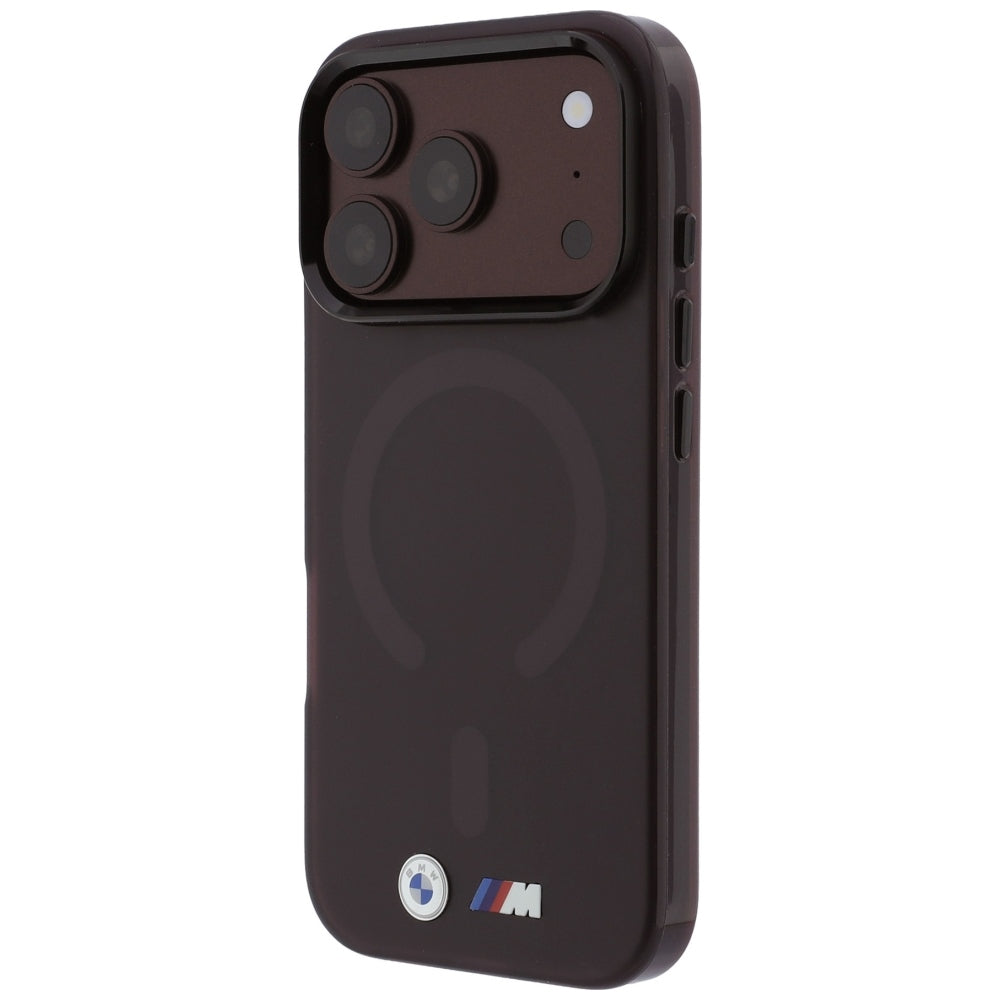BMW iPhone 17 Pro Max/iPhone 18 Pro Max Kuori M Frosted Metal Logo Burgundy
