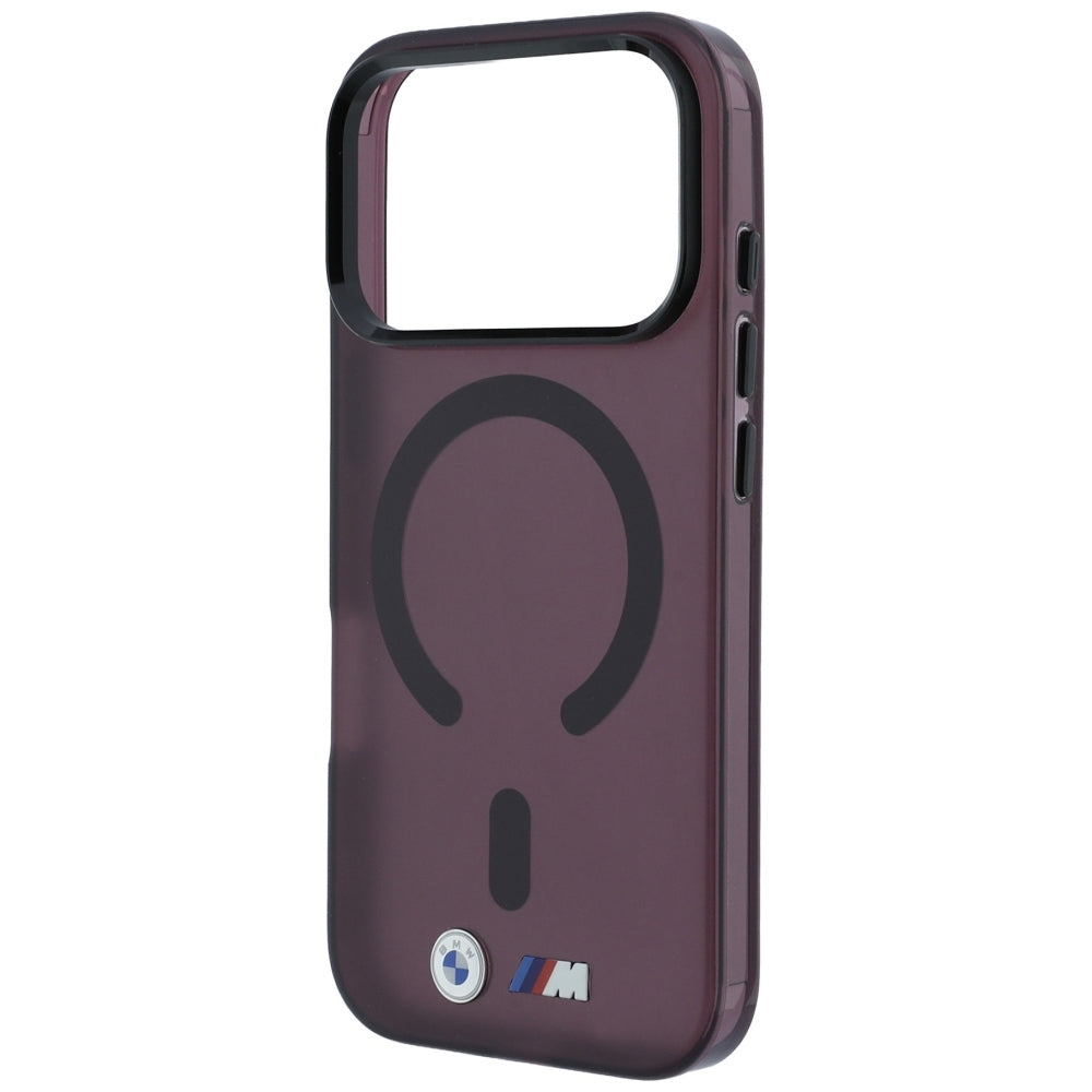 BMW iPhone 17 Pro Max/iPhone 18 Pro Max Kuori M Frosted Metal Logo Burgundy