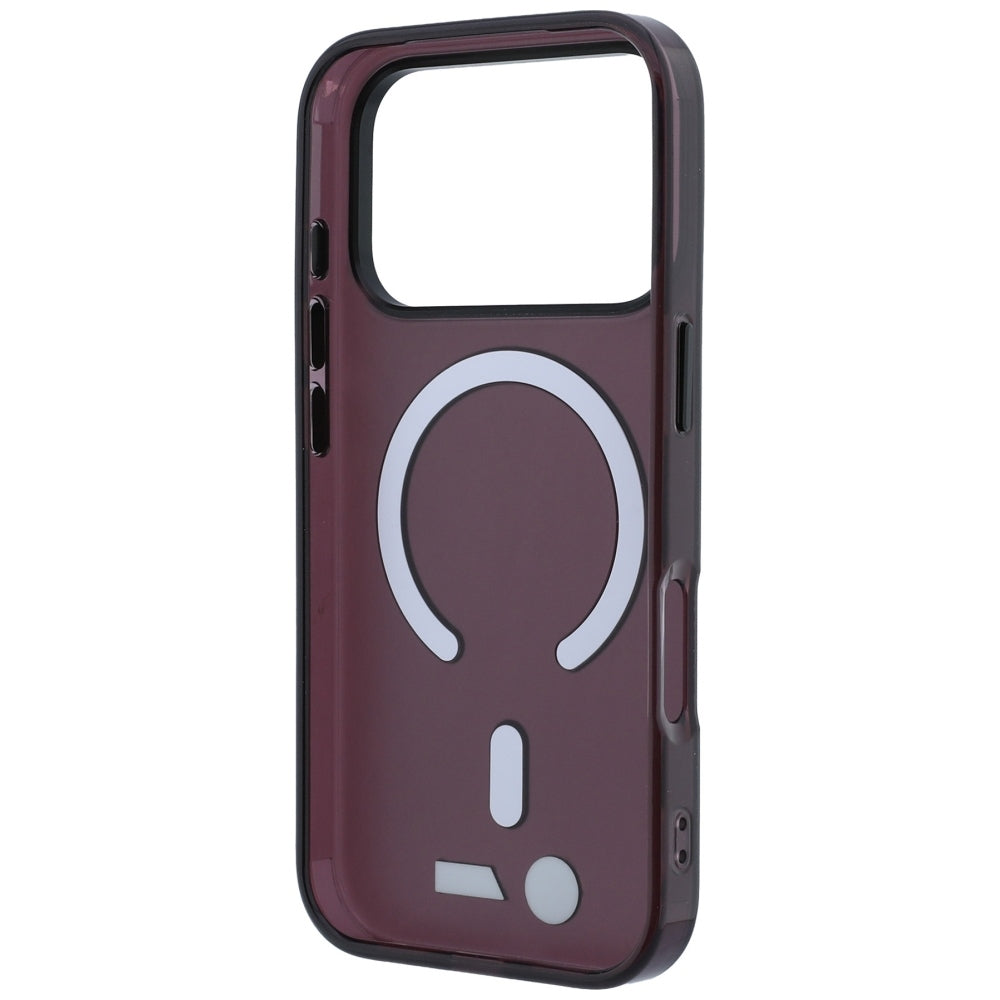 BMW iPhone 17 Pro Max/iPhone 18 Pro Max Kuori M Frosted Metal Logo Burgundy