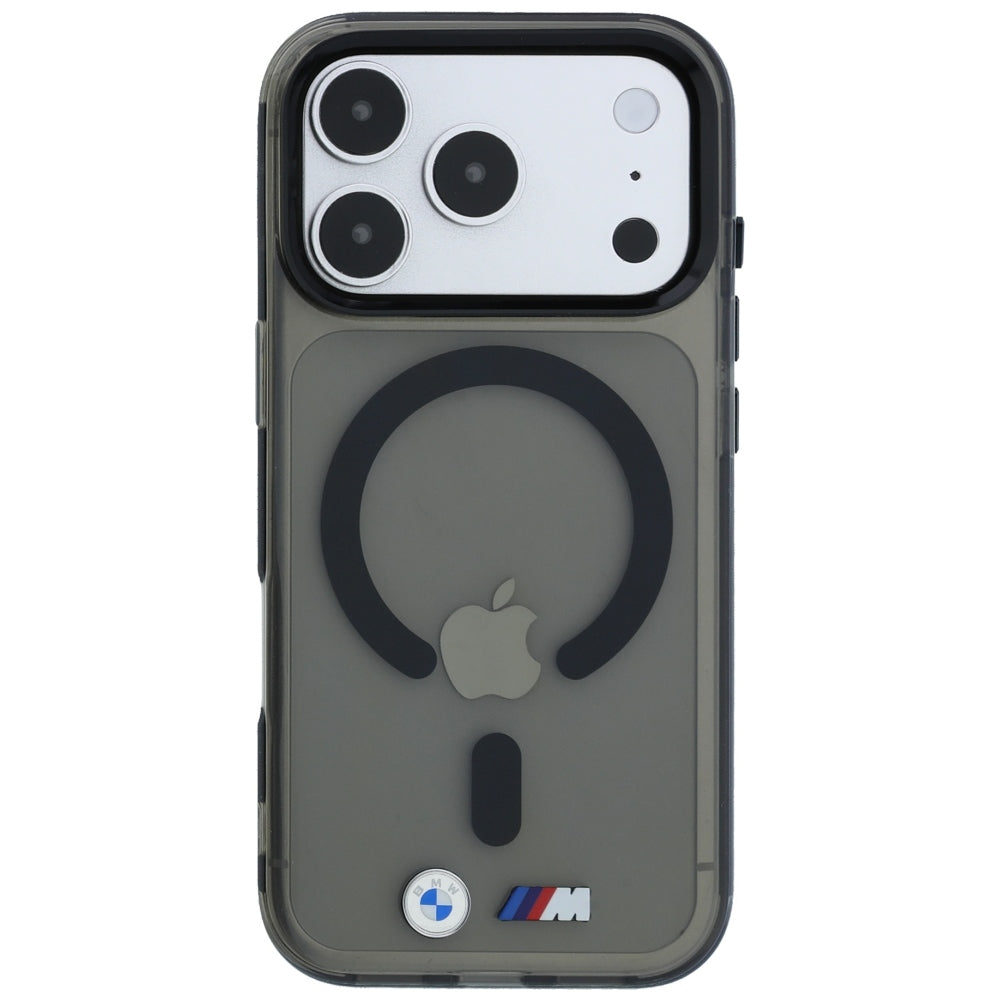 BMW iPhone 17 Pro/iPhone 18 Pro Kuori M Kiiltävä metallilogo Musta