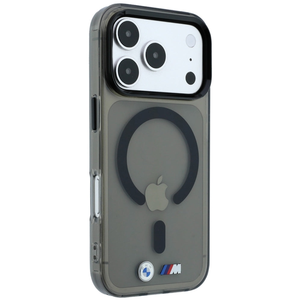 BMW iPhone 17 Pro/iPhone 18 Pro Kuori M Kiiltävä metallilogo Musta