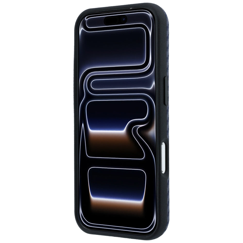 BMW iPhone 17 Pro/iPhone 18 Pro Kuori M Carbon Metal Logo laivastonsininen