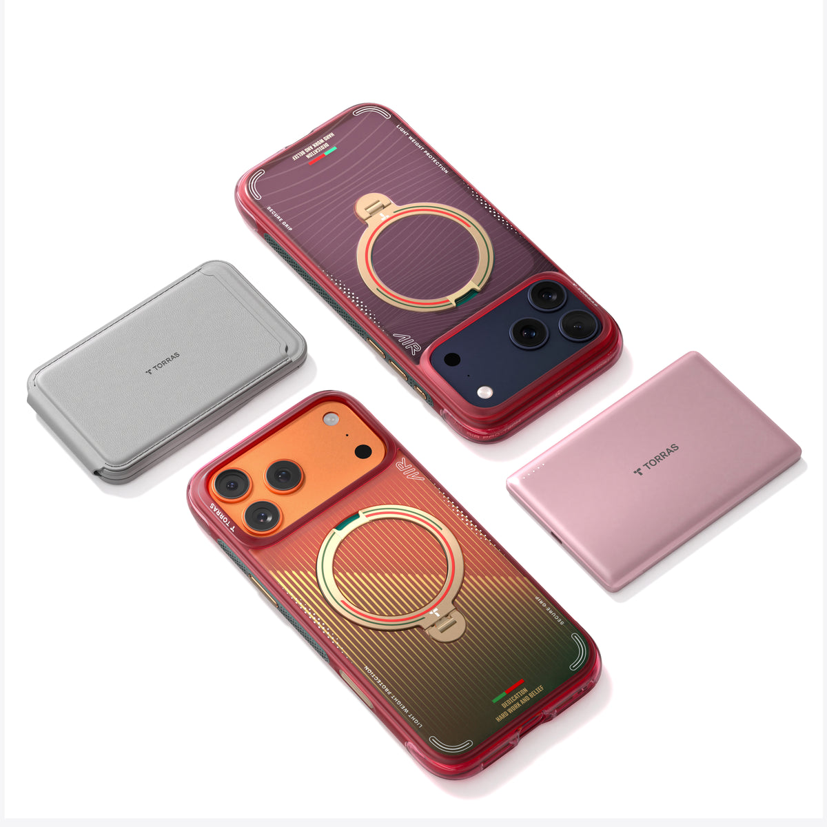 Torras iPhone 17 Pro Kuori Ostand Q3 Air Portugal Wave of Passion