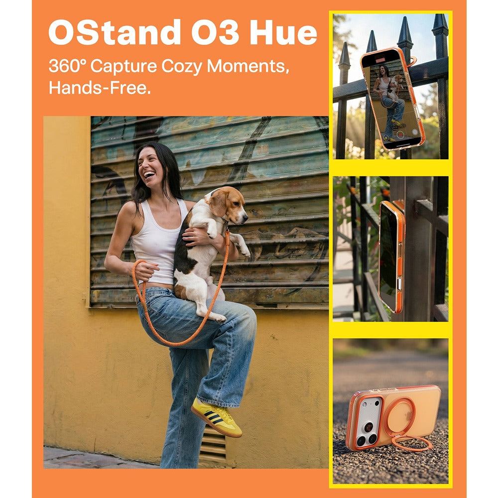 Torras iPhone 17 Pro Max Kuori Ostand O3 Hue Golden Citrus