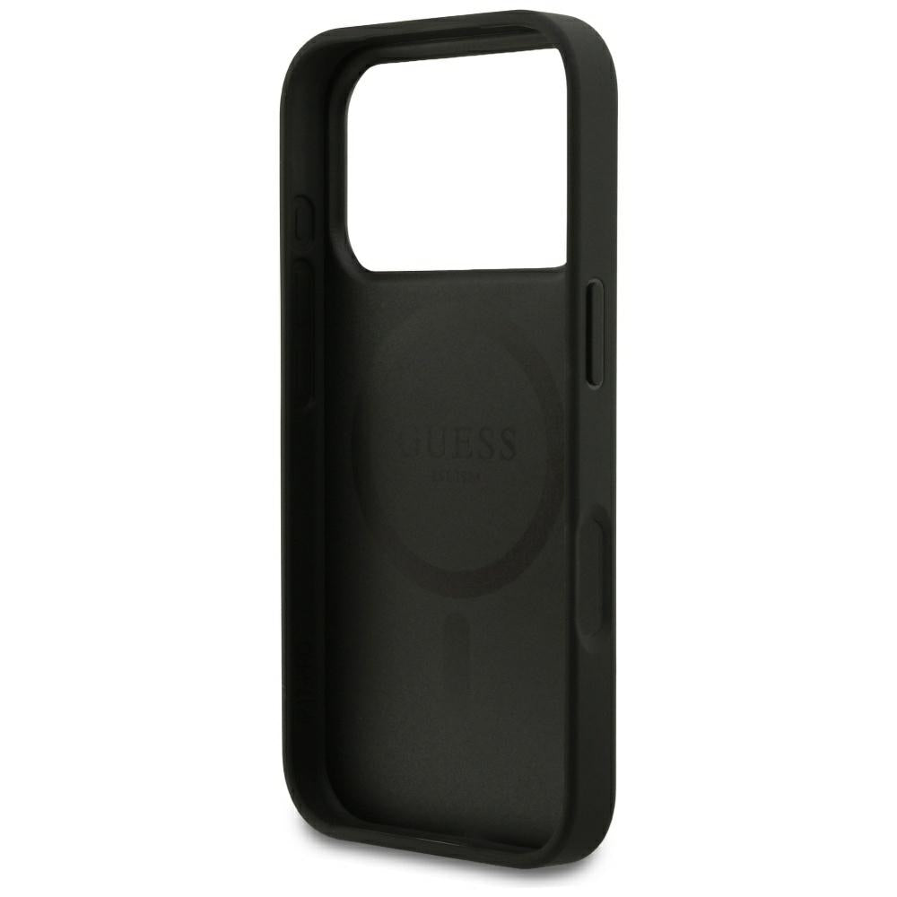 Guess iPhone 17 Pro/iPhone 18 Pro Kuori Grained Musta