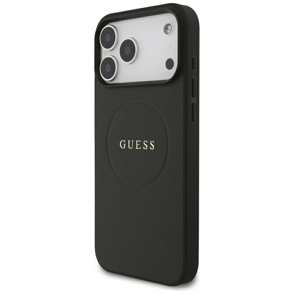 Guess iPhone 17 Pro Max/iPhone 18 Pro Max Kuori Grained Musta