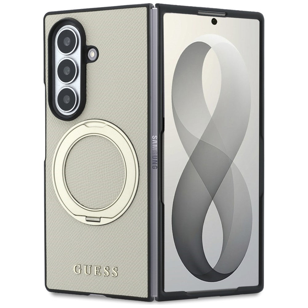 Guess Samsung Galaxy Z Fold 8 Ultra Kuori Ring Stand MagSafe Kulta