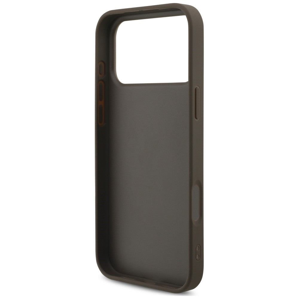 Guess iPhone 17 Pro/iPhone 18 Pro Kuori 4G Big Logo Ruskea