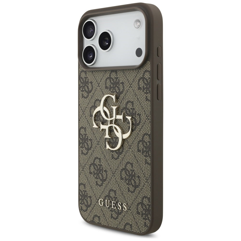 Guess iPhone 17 Pro Max/iPhone 18 Pro Max Kuori 4G Big Logo Ruskea