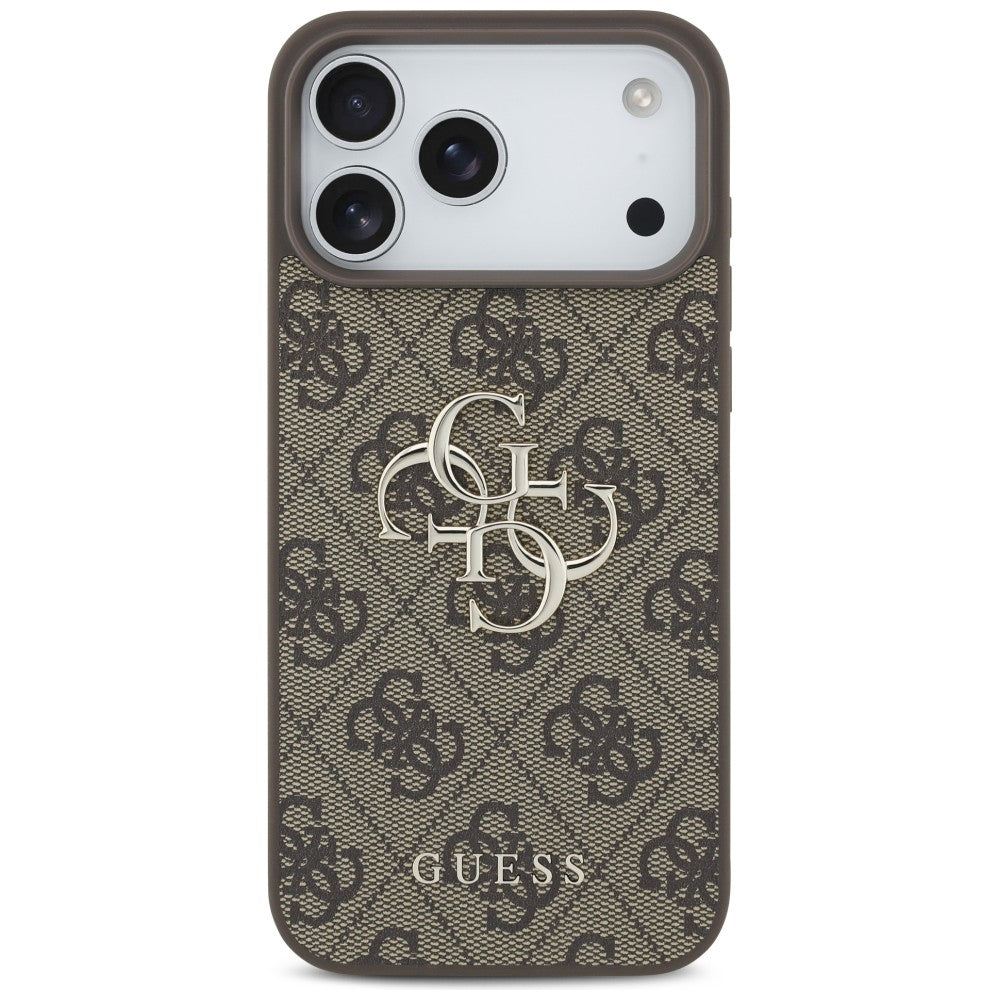 Guess iPhone 17 Pro Max/iPhone 18 Pro Max Kuori 4G Big Logo Ruskea