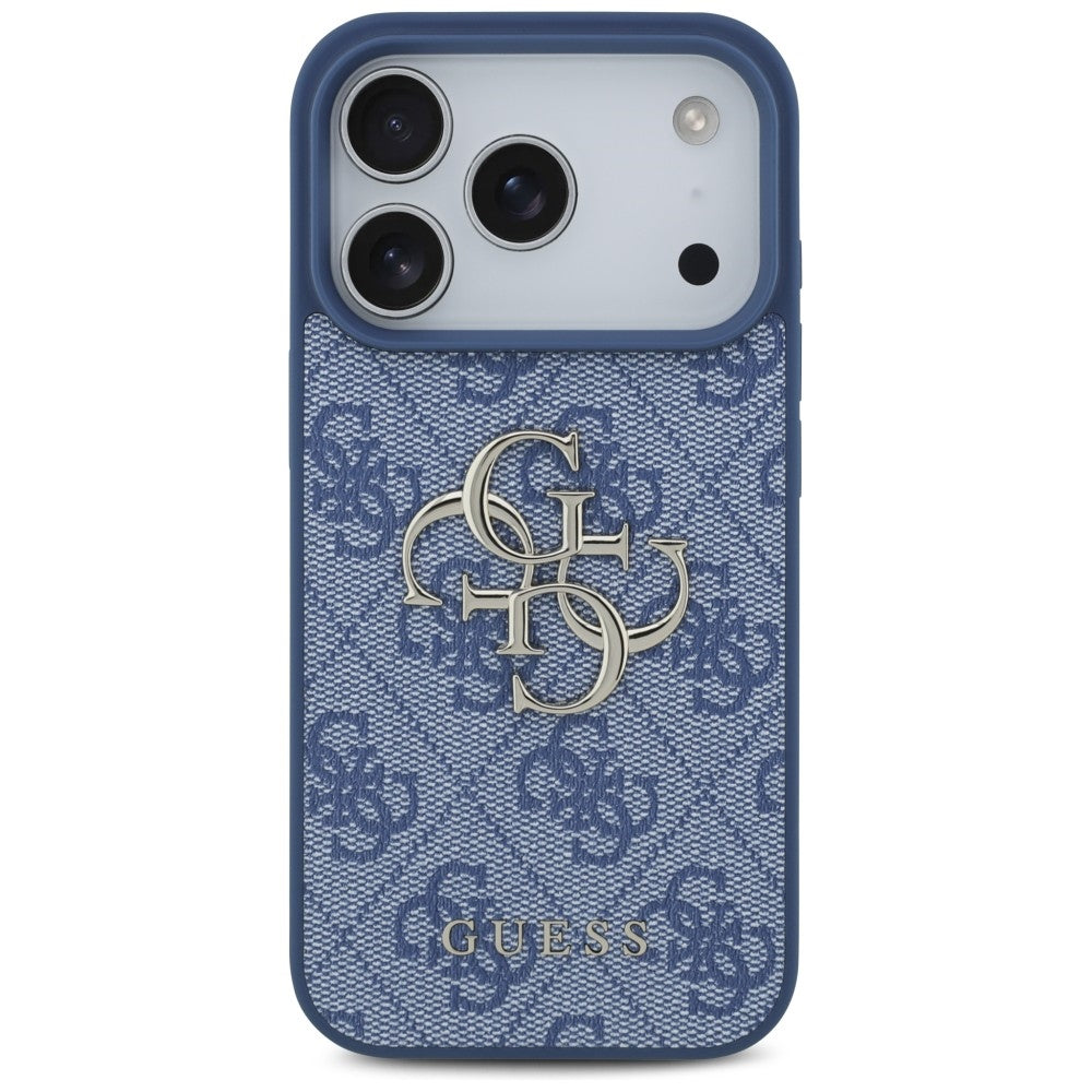 Guess iPhone 17 Pro/iPhone 18 Pro Kuori 4G Big Logo Sininen