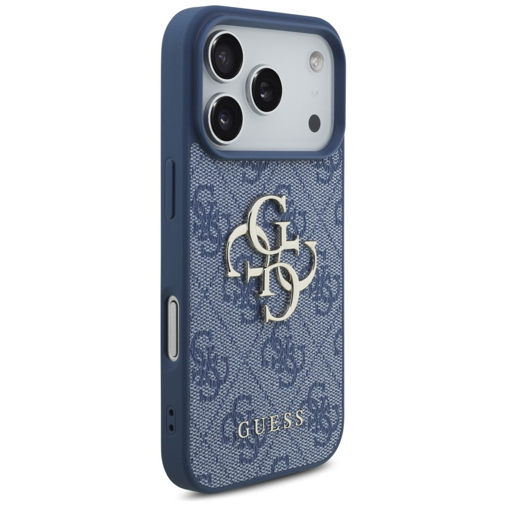 Guess iPhone 17 Pro/iPhone 18 Pro Kuori 4G Big Logo Sininen