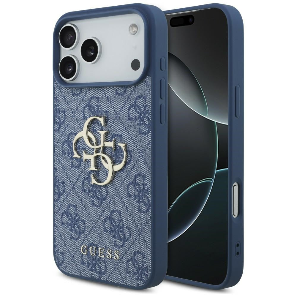 Guess iPhone 17 Pro Max/iPhone 18 Pro Max Kuori 4G Big Logo Sininen