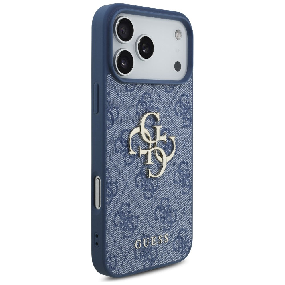 Guess iPhone 17 Pro Max/iPhone 18 Pro Max Kuori 4G Big Logo Sininen