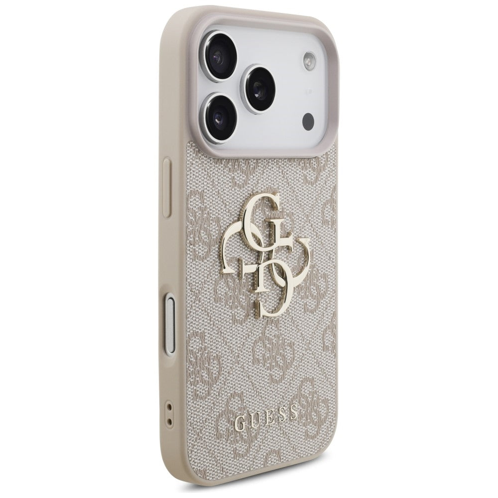 Guess iPhone 17 Pro/iPhone 18 Pro Kuori 4G Big Logo Vaaleanpunainen