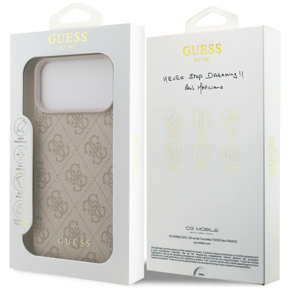 Guess iPhone 17 Pro Max/iPhone 18 Pro Max Kuori 4G Classic Vaaleanpunainen