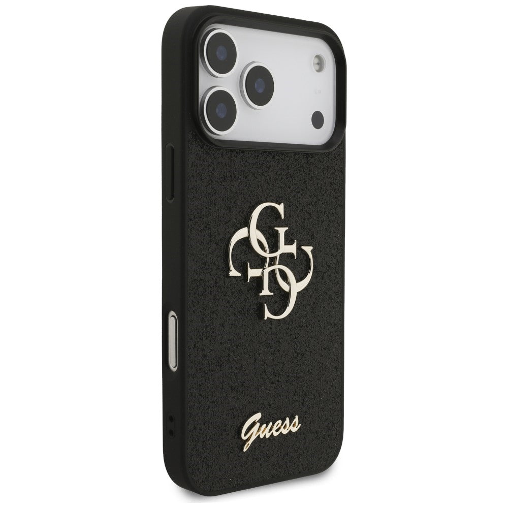 Guess iPhone 17 Pro Max/iPhone 18 Pro Max Kuori Fixed Glitter Musta
