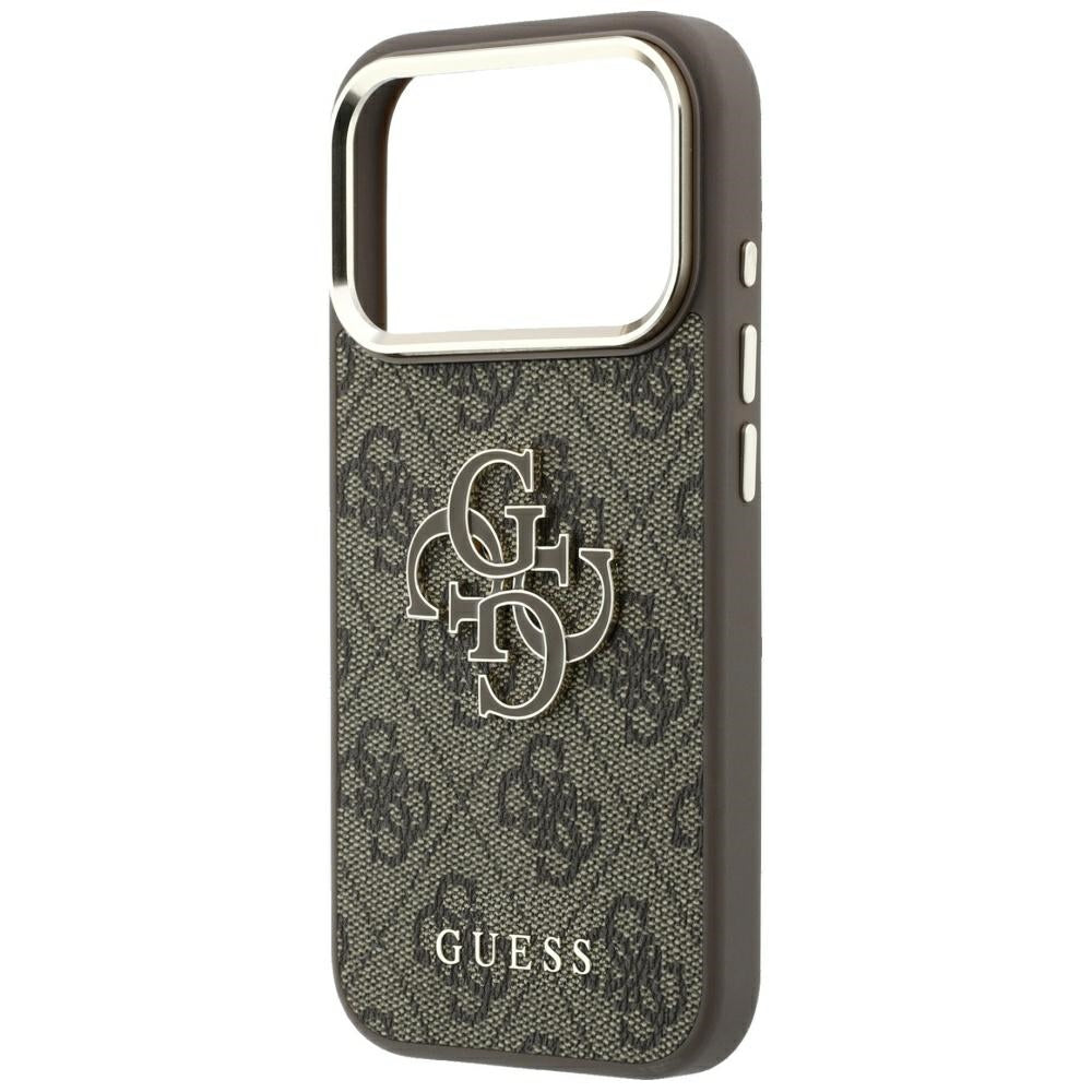 Guess iPhone 17 Pro Max/iPhone 18 Pro Max Kuori 4G Resin Logo Ruskea