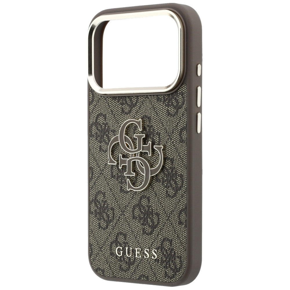 Guess iPhone 17 Pro/iPhone 18 Pro Kuori 4G Resin Logo Ruskea